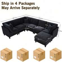 Sofas & Couches - Black - View 2