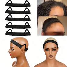 New Non-Slip Wig Grip Elastic Band For Lace Front, Wig Band With Ear Cut Outs | Non Slip, Adjustable C Shaped Elastic For Lace Front Wigs, C Shaped Ear Curve Headband For Women - View 10