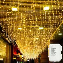 Battery Powered Icicle Lights Outdoor Christmas Lights, 8 Modes, Fairy Lights, Suitable For Home Party, Halloween, Holiday Decoration - Battery-powered Fairy Lights - View 10