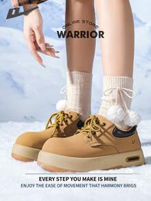 Warrior Fashionable Retro Sports Shoes For Women Spring And Autumn Comfortable Shoes Modest Style Casual Yet Sleek All-Day Wear Training Sneakers - Camel - View 4