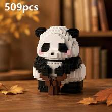 Cute Panda Mini Building Blocks Set, Micro Particle DIY Assembly Toy, Desktop Decoration, Children & Adult Holiday Birthday New Year Gift, Exquisite Small Gift - Panda - View 20