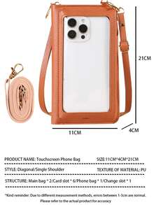 Best-Selling Multi-Color Crossbody Phone Bag - Multicolor - View 10