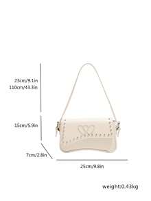 New Versatile Shoulder Bag - White - View 5
