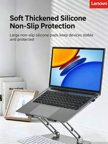 Lenovo W7 360° Rotating Laptop Stand, Aluminum Alloy Adjustable Computer Stand With Large Silicone Non-Slip Base, Universal Desktop Support For Home And Office - View 7