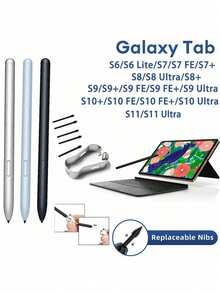 قلم ستايلس/قلم S/قلم ستايلس Tab S6 Lite/رؤوس استبدال قلم S متوافق مع سامسونج جالاكسي تاب S6 S7 S8 S9 S10 S11 - متعدد الألوان - مشاهدة 2