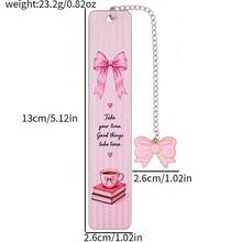 1pc Romantic Women's Butterfly Book Double Sided Stainless Steel Bookmark - Perfect Reading Gift For Girlfriend, Student, Teacher, Book Enthusiast, Holiday Gift, Christmas. - Multicolor - View 12