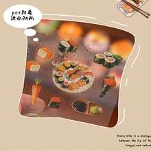 20張 Bite Of Light 貼紙書－正方形 PET 手帳用品，食物主題拼貼裝飾，創意文具素材 - 彩色 - 查看 4