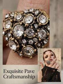 Luxurious And Exquisite Multi-Style Alloy Flower Five-Pointed Star Open-Ended Women's Ring, Suitable For Various Daily Wear Accessories - Multicolor - View 5
