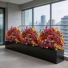 1 Set Artificial Flowers With Ground Stake, Suitable For Indoor/Outdoor Garden, Porch, Patio, Wedding And Party Creative Home Decor, 2026 Christmas Decoration - A - View 3