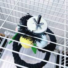 1pc Parrot Toy Climbing Rope, Rope Perch Toy, Interactive Bird Cage Decor, Shape Adjustable For Parrots Like Cockatiel, Cockatoo, Macaw Changeable Shape Cage Perch Toy, - Black - View 2