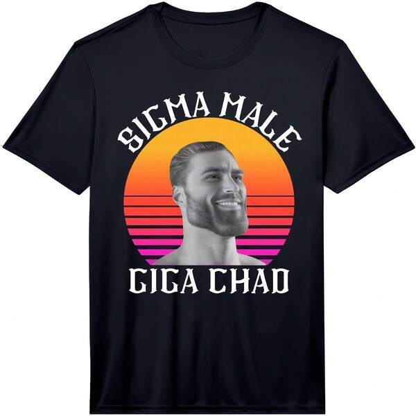 Sigma Male Giga  Meme Brainrot Memes Funny Memes Gen Z Performance T-Shirt