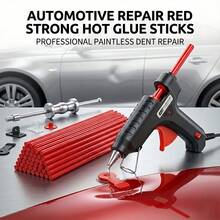 10pcs Red Hot Glue Sticks - For Unparalleled Bonding And Precise Dent Removal - Professional Paintless Repair - Red - View 4