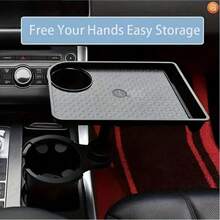1pc Car Tray/Cup Holder, Car Center Console Armrest Cup Holder, Car Storage Rack, Phone Holder, Car Accessories - Vehicle Pallet - View 2
