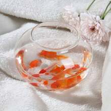 1PC Sturdy Nicely Betta Fish Bowl Small Aquariums For Small Ornamental Fish And Reptiles High Transparency Plastic Good View - Clear - View 2