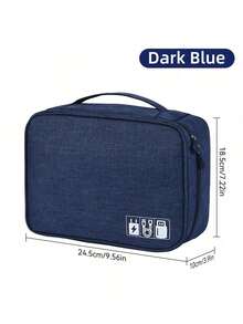DANYCASE Large Capacity Waterproof Digital Electronics Storage Bag, Portable USB Cable Organizer, Business Casual Travel Cable Management Pouch - Multicolor - View 11