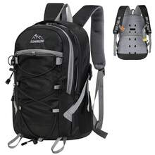 NEWHEY Ransel Hiking Multifungsi Unisex, 49*39*18cm, Tas Ransel Ringan Tahan Air, Panel Belakang EVA, Dengan Tali Dada dan Bantalan Tebal, Cocok untuk Berkemah, Perjalanan, Aktivitas Luar Ruangan, Hitam/Hijau/Kuning - MultiWarna - View 16
