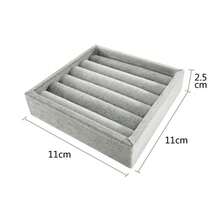 Small Square Velvet Jewelry Tray For Storing And Displaying Rings, Earrings And Bracelets, Multiple Colors Available, Suitable For Everyone - 11*11 Ring Tray - View 17