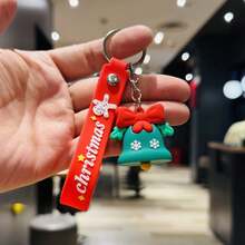 Christmas Gift Santa Claus Figurine Pendant Car Keychain Christmas Eve Company Mall Event Small Gift - Multicolor - View 6