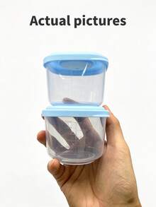 6pcs/Set Cartoon Baby Food Container/Kitchen Food Container/Portable Milk Powder Box/Seasoning Box/Food Storage Container/Material: PP - Multicolor - View 3