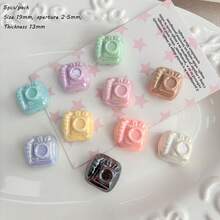 High Quality Acrylic UV Color Camera Vertical Hole Bead, DIY Christmas Holiday Bracelet, Mobile Phone Chain Pendant Accessories - Multicolor - View 12