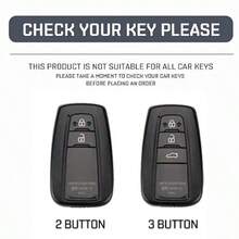 Leather Car Key Case Full Cover Shell For Prius Camry Corolla CHR C-HR RAV4 Land Cruiser Prado Keychain Accessories - one-size - View 2