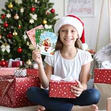 4pcs Children's Christmas Coloring Book Set, Holiday Activity Books, Santa Claus, Snowman, Reindeer, Gingerbread Man Coloring Fun, Christmas Gifts And Stocking Stuffers, Creative Stress Relief Toys, Interesting Hand Drawing Training Coloring Books, First Choice For Holiday Gifts - Multicolor - View 6