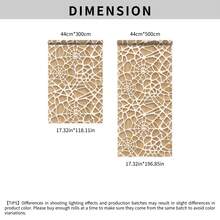1 Roll 2D Hollow Geometric Self-Adhesive Wallpaper, Removable Sticker, Wall Cabinet Home Decor, Decorative Wall Sticker, Home Decor And Accessories, 17.32in Wide, Tenant Friendly, DIY Decorative Sticker - Geometry - View 9
