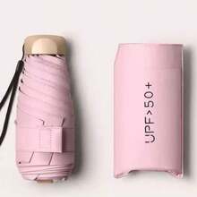 UPF 50+ Mini Compact Umbrella, Pocket Size Lightweight Folding Sun Umbrella, UV Protection Travel Parasol For Outdoor Beach Commute - Multi-color Folding Umbrella - View 11