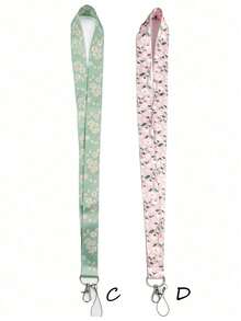 1pc Daisy Pattern Lanyard, Student ID Card Holder Lanyard, Key Chain Strap For School - Multicolor - View 14