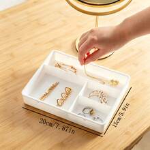 Compartment Jewelry Storage Box Drawer Organizer Small Box Stackable Jewelry Tray - Multicolor - View 5