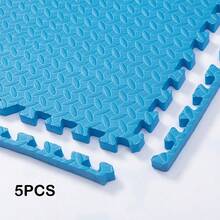 5-Piece Fitness Mat, Interlocking Exercise Foam Mat, Gym Mat, Non-Slip Puzzle Mat, Non-Slip Waterproof, Anti-Fall Noise Reduction, Home Living Room Bedroom Puzzle, New Durable Material, Training Supplies[Each Small Piece Only Comes With 1 Edge, Increasing Accordingly] - New Model - View 15