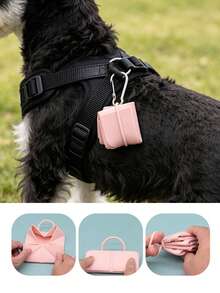 1/2pcs(Portable Folding Pet Travel Bowl Is Main Product + Accessory Hook) Mixed Set, Large Capacity Macaron Color Dog & Cat Food Bowl Water Bowl, Silicone Feeding Bowl, Suitable For Walking, Camping, Outdoor Travel, Essential Pet Supplies For Travel, Dog Supplies, Kitten Supplies, Christmas Gift For Dogs - Multicolor - View 6