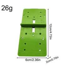 Woodworking Hinge Hole Drilling Guide Boring Jig Drill Template Locator Tool For Precise Cabinet & Furniture Making - 1 Pc - View 2