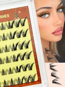 HeEan 60‑Cluster Small Butterfly Self‑Adhesive Eyelashes. Boasting A Natural Finish And Reusable Quality, These Lashes Are Easy To Apply And Ideal For Everyday Looks. - View 8