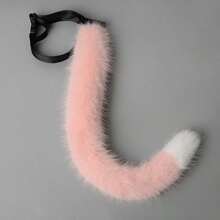 Premium Fox Tail Cosplay Toy Cat Ears And Tail Set Fox Japanese Handmade Cosplay Cat Girl Accessories Ribbon Headband - Multicolor - View 9