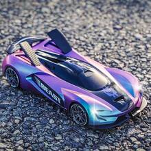 Xe drift RC 4WD tốc độ cao, drift đa hướng, đèn pha LED, kèm lốp dự phòng và chướng ngại vật, sơn kim loại gradient đổi màu, thân ABS chống va đập, đua mọi địa hình trong nhà và ngoài trời, cho trẻ 14+, quà tặng hoàn hảo - Nhiều màu - Xem 6