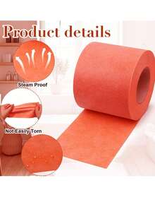 Tile Uncoupling Waterproof Membrane Band, Polyethylene Fabric Seam Tape For Tile Underlayment, Sealing Butt Joints & Floor-Wall Connections, Bathroom Shower Sauna Steam Room - B - View 1