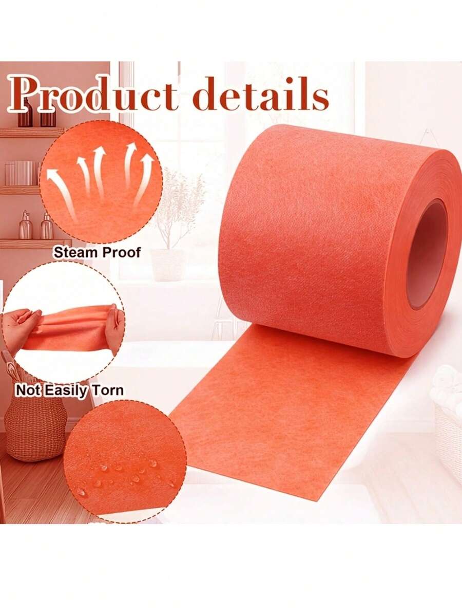 Tile Uncoupling Waterproof Membrane Band, Polyethylene Fabric Seam Tape For Tile Underlayment, Sealing Butt Joints & Floor-Wall Connections, Bathroom Shower Sauna Steam Room - B - View 1