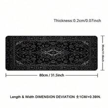 Black Persian Carpet Gaming Accessories Mouse Pad Computer Desk Xxl Mouse Mat Large Mousepad Mice Extra Large For Bears Pc - View 11