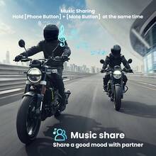 Headset Interkom Bluetooth Helm Motor V6 Plus, Mendukung 6 Pengendara, Interkom Motor Nirkabel 1200M, Tahan Air IP65, Panggilan Bebas Genggam, Musik & Navigasi GPS untuk Berkendara Sepeda Motor - 2 lembar - View 7