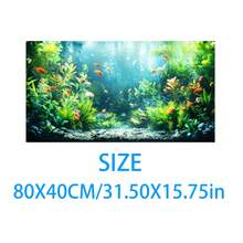 Aquarium Underwater Background, Fish Tank Sticker, Suitable For Freshwater/Saltwater Fish Tank, Shrimp, Aquarium Decoration Vinyl Mural, Removable Without Residue - A - View 110