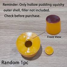 1pc Crunchy Slow Rebound Caramel Pudding Stress Ball, ASMR Squeeze Stress Relief Toy, Handmade Stress Relief Toy, Adult Stress Relief, Party Favor, Halloween Gift - Multicolor - View 11
