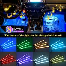 RGBI Neon Ambient Light Strip, 16 Million Colors DIY & Music Mode, LED Car Interior Ambient Light, LED Light Strip Ambient Light Set, Car RGB Decorative Foot Light - Ambient Light Strip - View 2