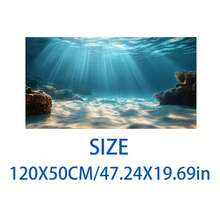 Aquarium Underwater Background, Fish Tank Sticker, Suitable For Freshwater/Saltwater Fish Tank, Shrimp, Aquarium Decoration Vinyl Mural, Removable Without Residue - A - View 103