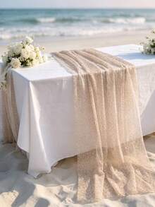 1pc American Leopard Print Tulle Table Runner, Vintage Wild Style Dining Table Decor, Party Wedding Banquet Table, Birthday Party Wedding Dinner Tabletop Decoration - Multicolor - View 12