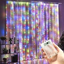 1pc 3/6m Electric Box-Style (Battery Not Included) Curtain Lights, 8 Functions, Flashing Fairy Tale String Lights, Suitable For Autumn Home Decor, Christmas Tree, Christmas, Halloween, Birthday, Garden Decoration, Indoor String Lights, Holiday Lighting Display - Battery Box Curtain Light - View 18