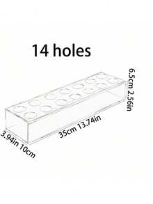 1pc Transparent Acrylic Flower Box Suitable For Weddings, Parties, Home Tabletop And Store Display, Multi-Hole Lid Design To Fix Flower Stems, Can Insert Roses And Artificial Flowers To Create Floral Arrangements, Transparent Box Body Can Hold Water For Freshness, Rectangular And Square Multiple Sizes Available, Enhances Scene Atmosphere, A Versatile Flower Container For Decoration And Storage - Multicolor - View 9