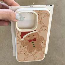 Autumn Q-Version Cartoon Gingerbread Man Cute Holiday Themed Shockproof Protective Phone Case Compatible With Apple 17 Pro Max, 17 Pro, 16 Plus, 15, 14 - Multicolor - View 8