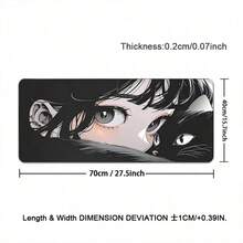 Alas Mouse XXL Motif Kucing dan Gadis untuk PC Gamer, Aksesoris Meja Kawaii, Alas Meja Komputer, Alas Keyboard dan Mouse, Alas Kabinet Anime untuk Bermain Game - View 12