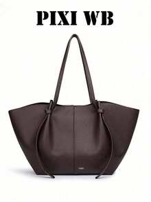 Women's Fashion Shoulder Bag, Premium Texture, Minimalist Commuter Versatile Crossbody Tote Bag - Coffee - View 6